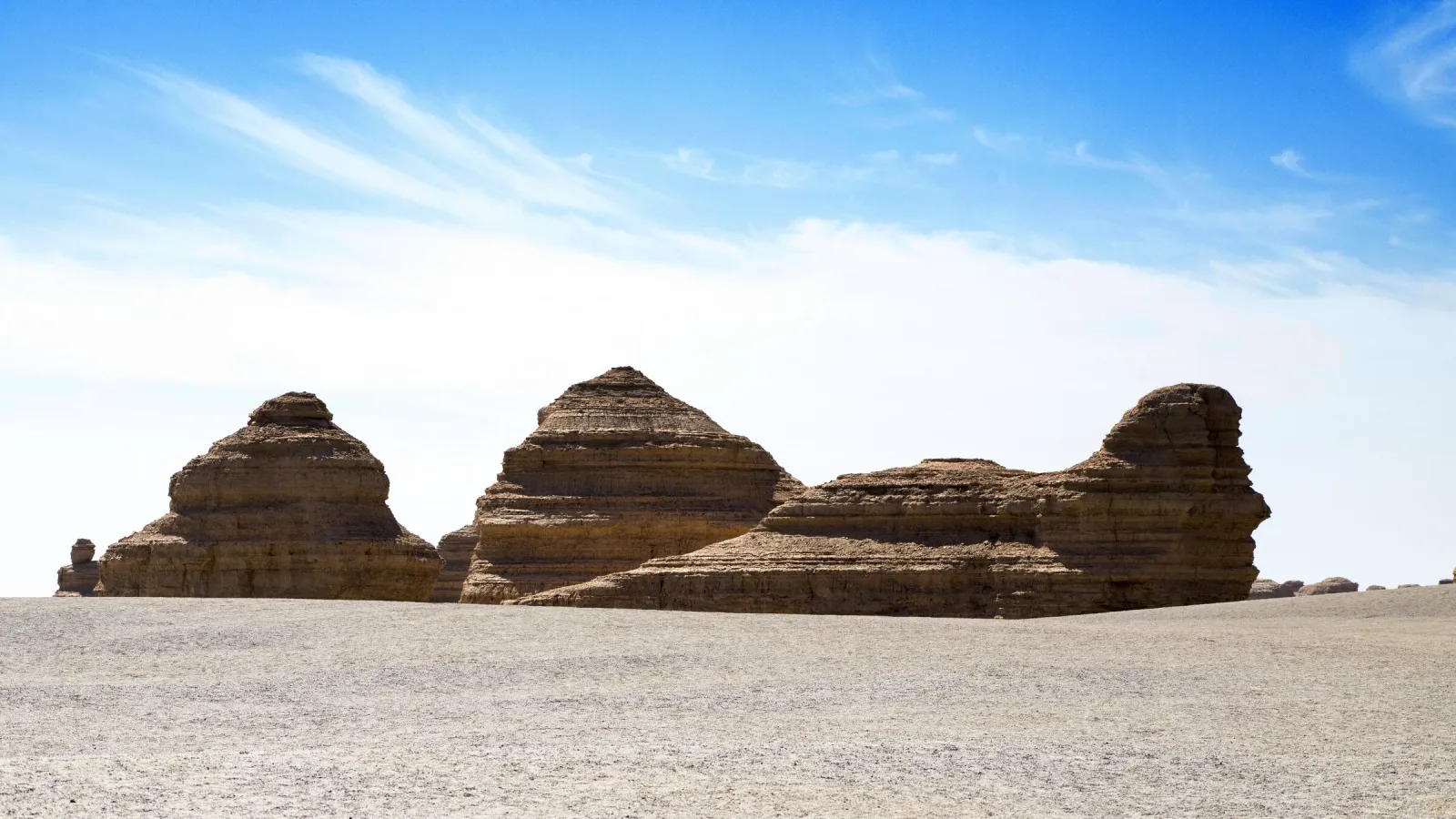 Yardang landforms near Dunhuang