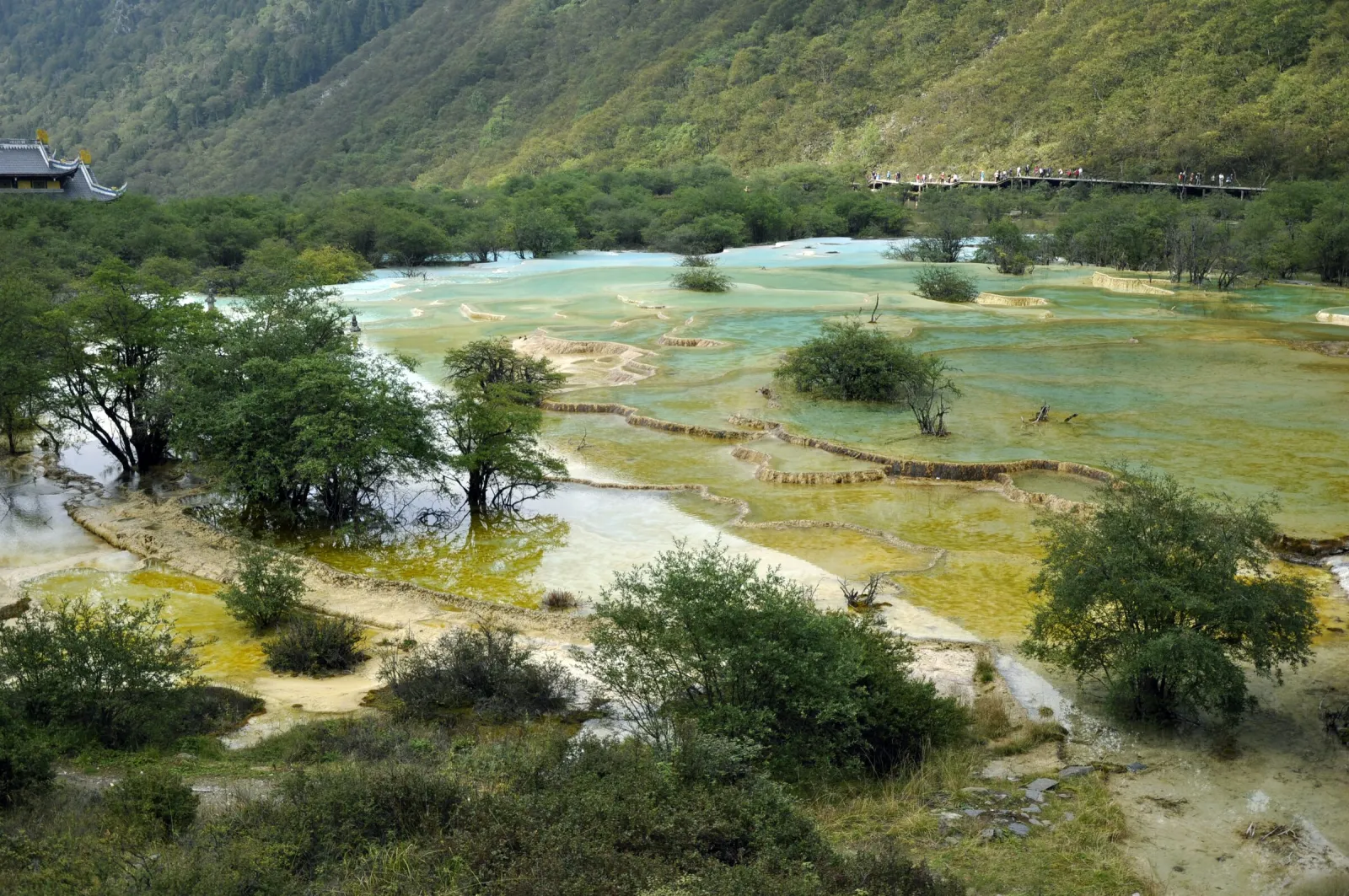 A lake in Jiuzhaigou